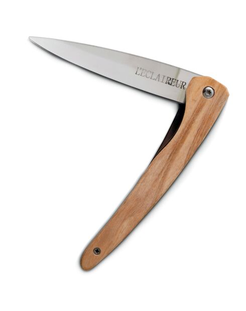Couteau bois olivier aventurier naturel - 20 cm