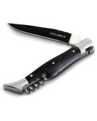 Couteau bois grenadille barman noir - 21.2 cm