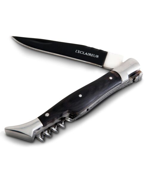 Couteau bois grenadille barman noir - 21.2 cm