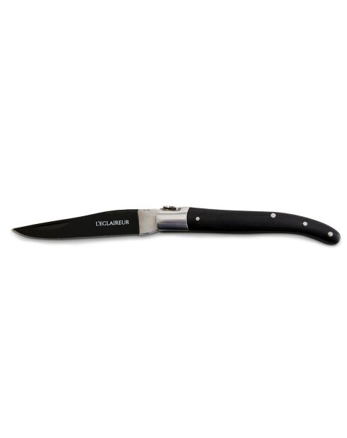 Couteau bois grenadille dandy noir - 19.8 cm