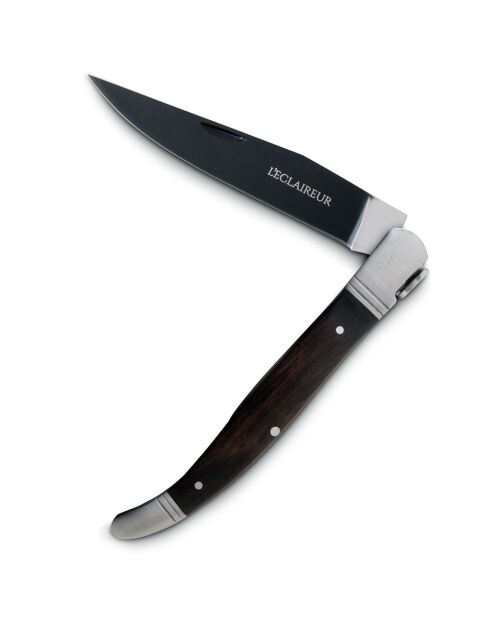 Couteau bois grenadille original noir - 21.4 cm