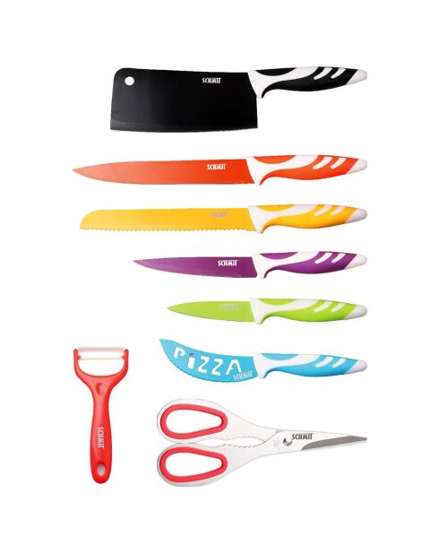 8 pièces pour découpe culinaire multicolores