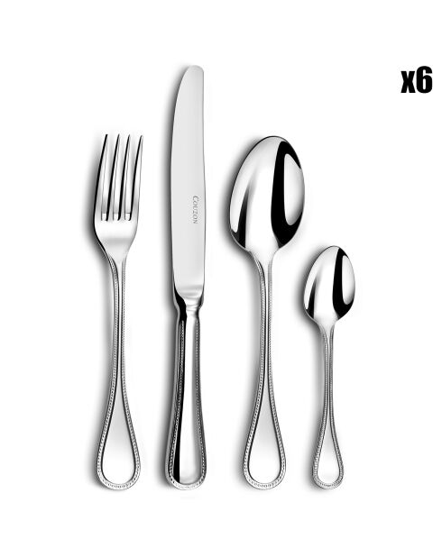 Le Perle stalen bestekset - 24 stuks