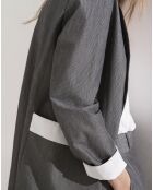 Veste Iggy rayée grise