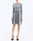 Robe manches 3/4 grise