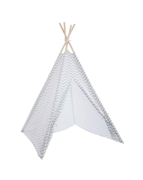 Tipi Deco gris - 120x160x120 cm