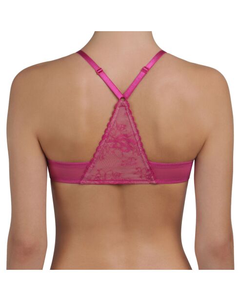Esclusivo reggiseno imbottito rosa scintillante
