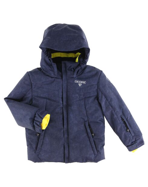 Veste de ski Flam bleu marine lavé