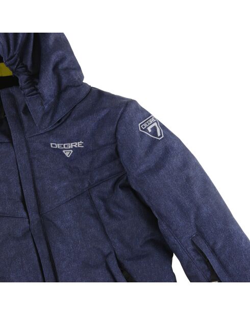 Veste de ski Flam bleu marine lavé