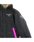 Veste de Ski Heidi col fausse fourrure noire