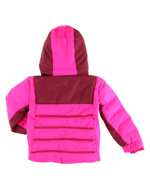 Veste de Ski Maya col fausse fourrure rose ultra