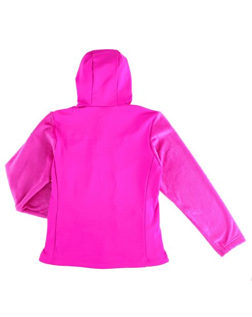 Veste zippée bi-matières Snorkies rose ultra