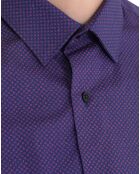 Chemise ajustée Jacta imprimée  violette