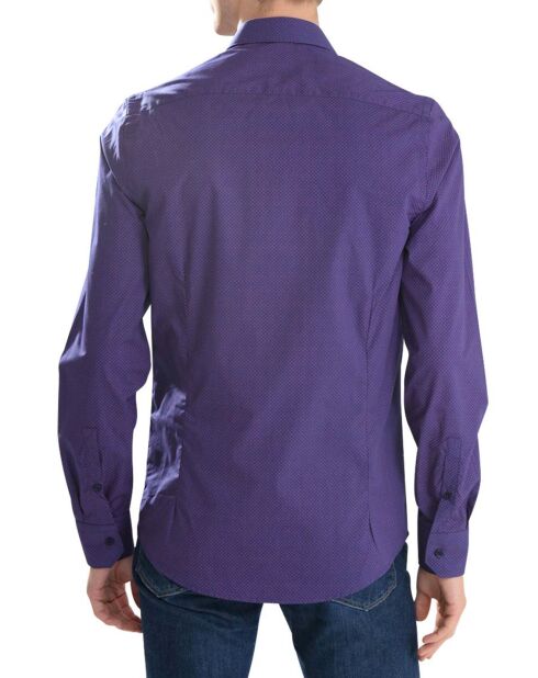 Chemise ajustée Jacta imprimée  violette