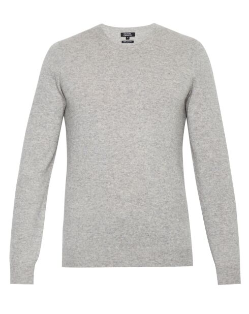 Pull 100% Cachemire Zerro col rond gris clair