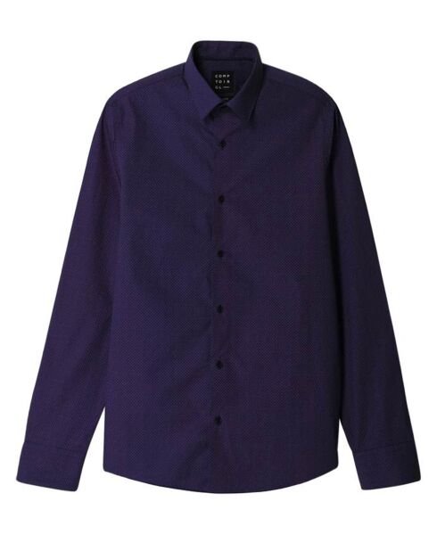 Chemise ajustée Jacta imprimée  violette