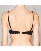 Haut de maillot de bain Balconnet noir/rouge