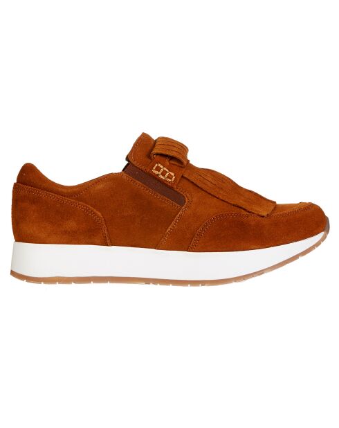 Sneakers en Cuir Justine marron
