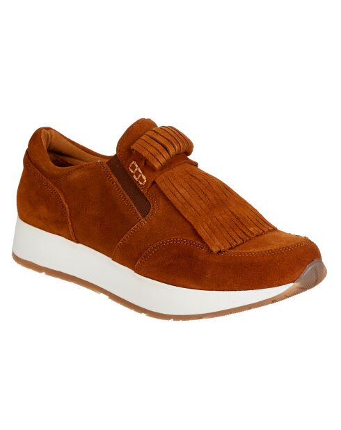 Sneakers en Cuir Justine marron