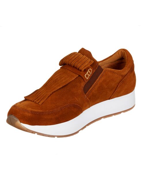 Sneakers en Cuir Justine marron