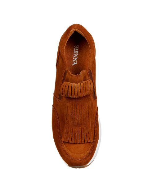 Sneakers en Cuir Justine marron