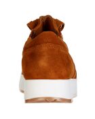 Sneakers en Cuir Justine marron