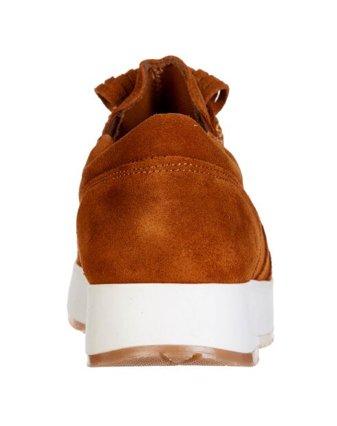 Sneakers en Cuir Justine marron