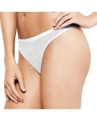 String Ultimate silhouette dentelle blanc