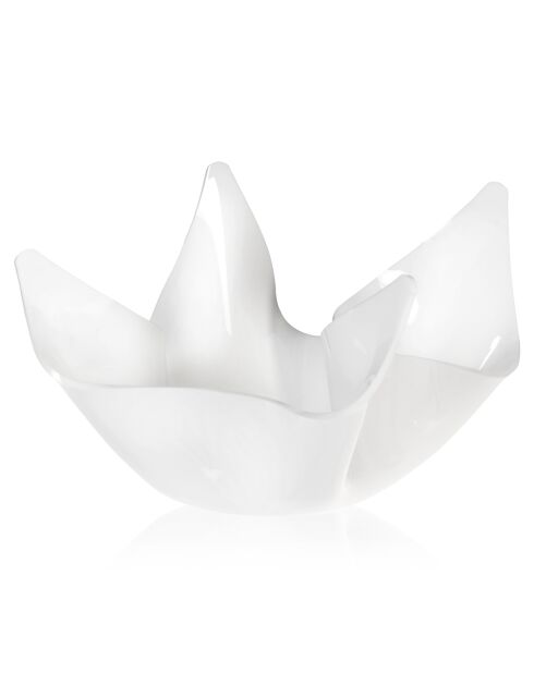 Vase Luna blanc - D.22xH.21 cm