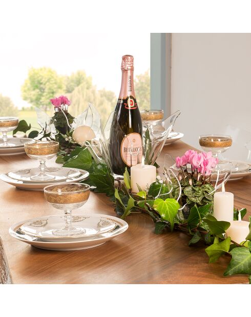 Jarrón transparente Lola - D.18xH.12 cm