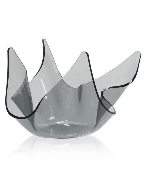 Vase Mia fumé transparent - D.22xH.21 cm