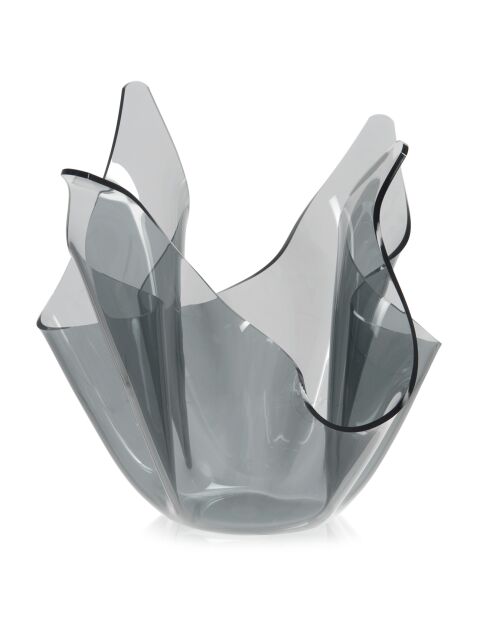 Vase Donna fumé transparent - 21x17x14 cm