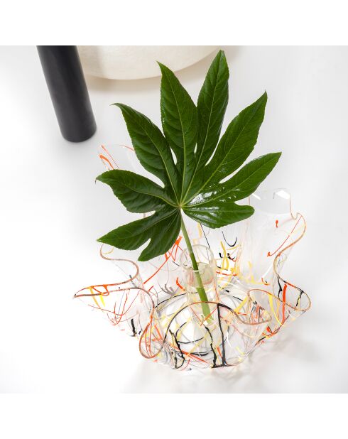 Vase Arty multicolore - 35x35x25 cm