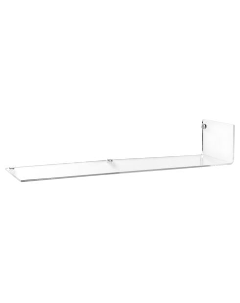 Etagère murale transparente - 76x25x16 cm