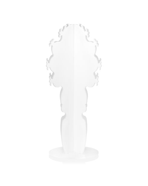 Cactus decorativo bianco - D.35xH.60 cm