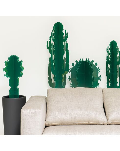 Cactus décoratif vert - D.29xH.76 cm