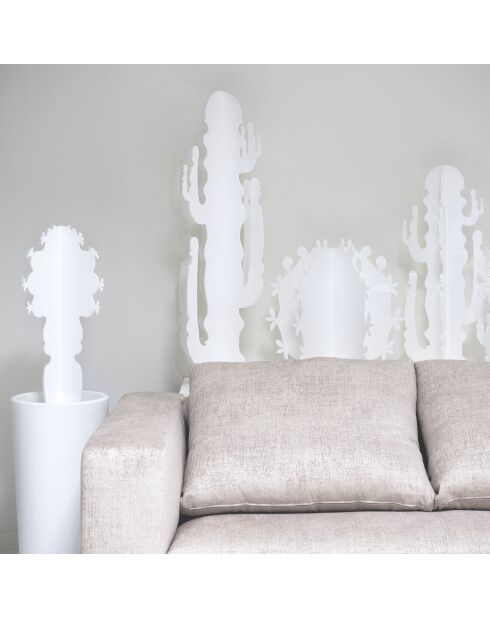 Cactus décoratif transparent - D.29xH.76 cm