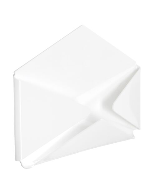 Porte-documents mural blanc - 37x27x7 cm
