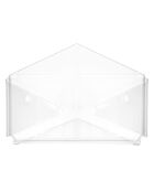 Porte-documents mural transparent - 37x27x7 cm