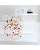 Table basse Arty multicolore - 40x40x40 cm