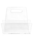 Porte-documents classique transparent - 37x16x32 cm