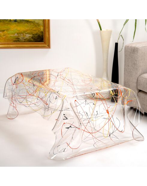 Table basse Arty multicolore - 120x80x41 cm