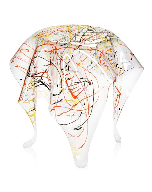 Table d'appoint Arty multicolore - D.65xH.50 cm