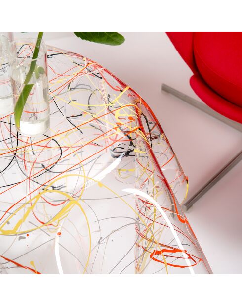 Table d'appoint Arty multicolore - D.65xH.50 cm