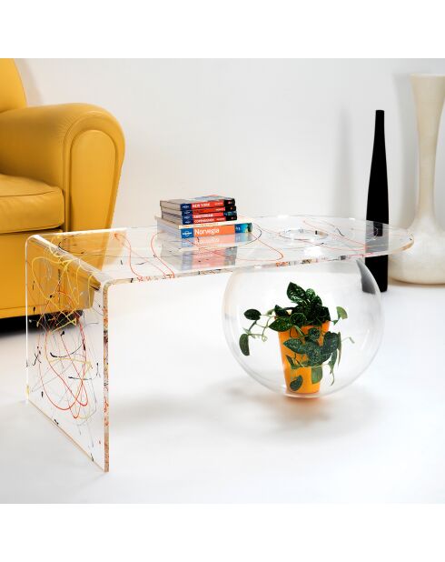 Table basse Arty multicolore - 90x48x40 cm