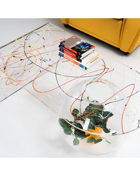 Table basse Arty multicolore - 90x48x40 cm