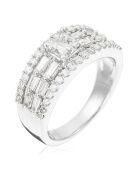 Coup de Foudre Diamonds 1,2 kt witgouden ring