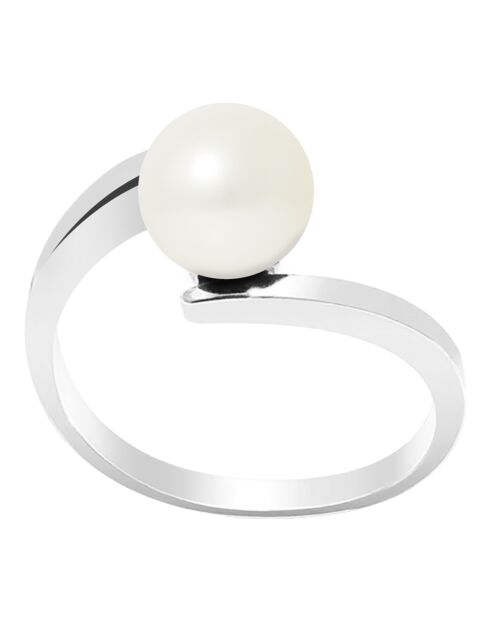 Bague Prestige Argent Perle d'Eau Douce blanche