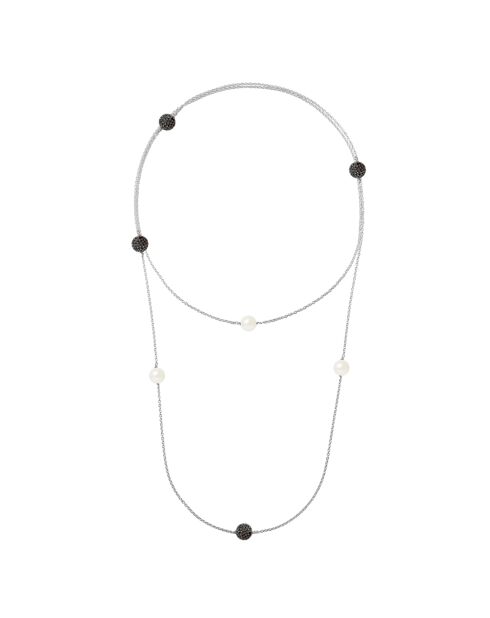 Collar Prestige Silver con perlas blancas de agua dulce