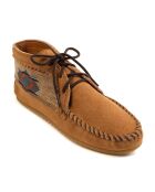Boots en Velours de Cuir El Paso II taupe